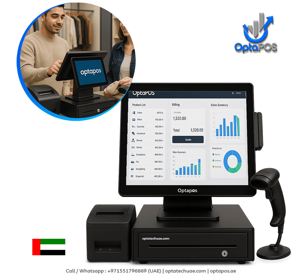 POS hardware compatible with OptaPOS software in the UAE