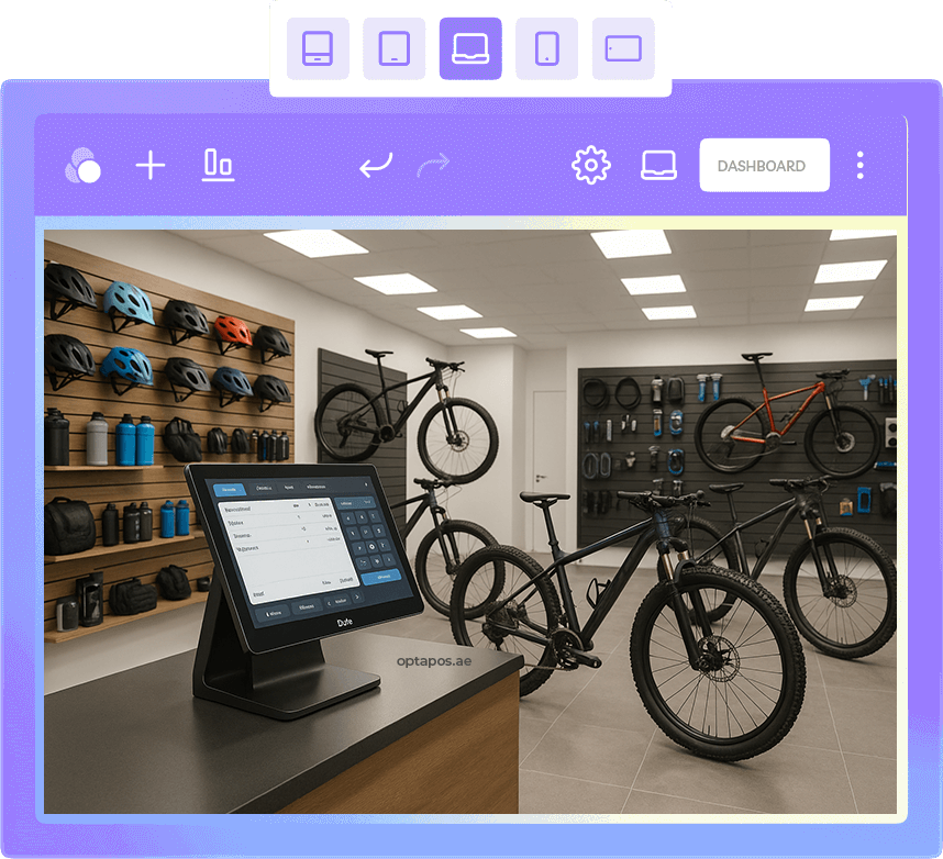 OptaPOS Cycle Shop point of sale software in UAE