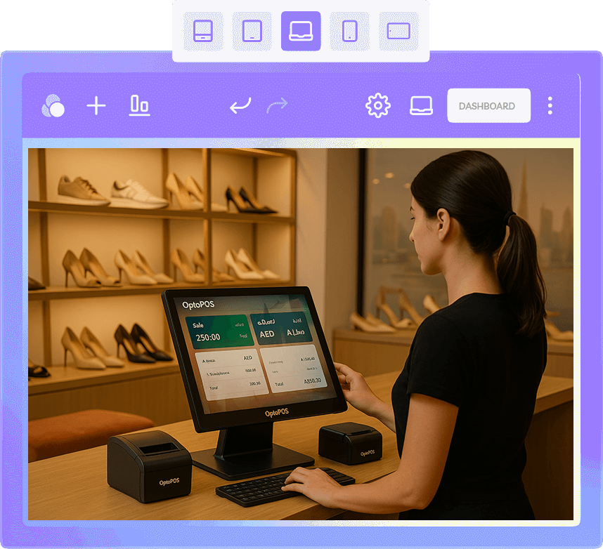 OptaPOS Footwear Store point of sale software in UAE