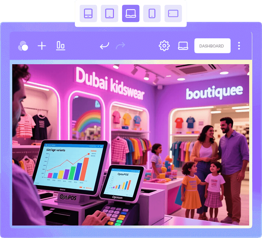 OptaPOS Kids Fashion Store point of sale software in UAE