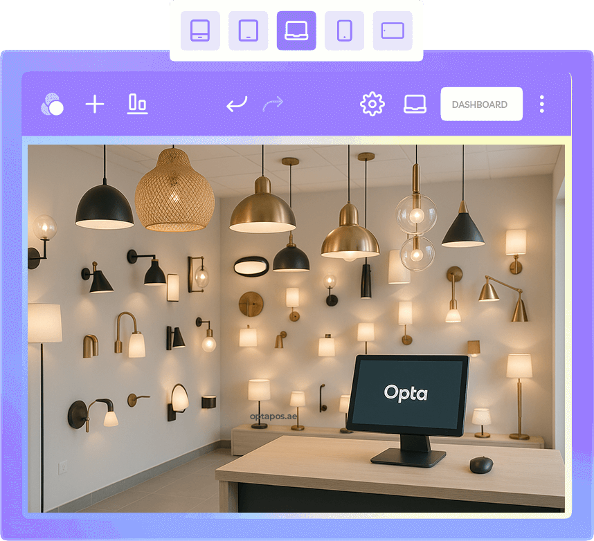 OptaPOS Lighting Shop point of sale software in UAE