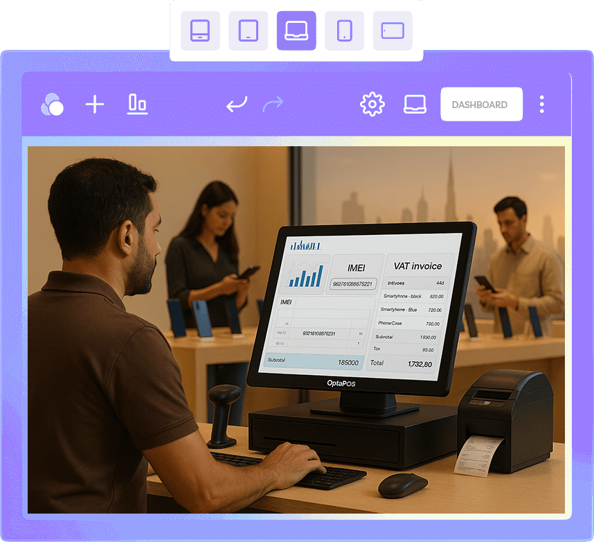 OptaPOS Mobile Shop point of sale software in UAE