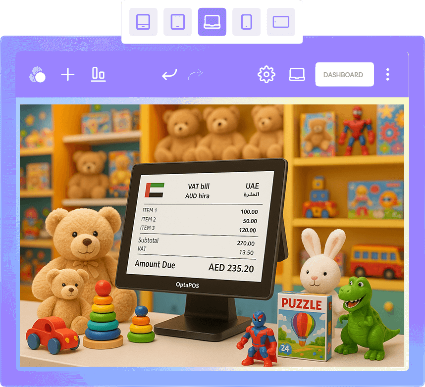 OptaPOS Toy Store point of sale software in UAE