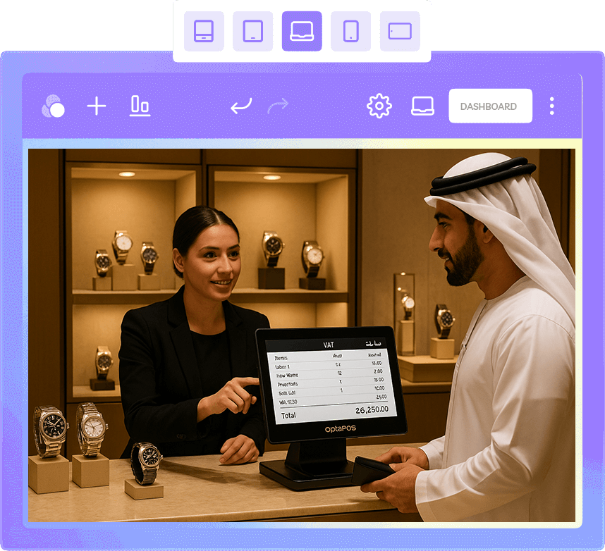 OptaPOS Watch Shop point of sale software in UAE
